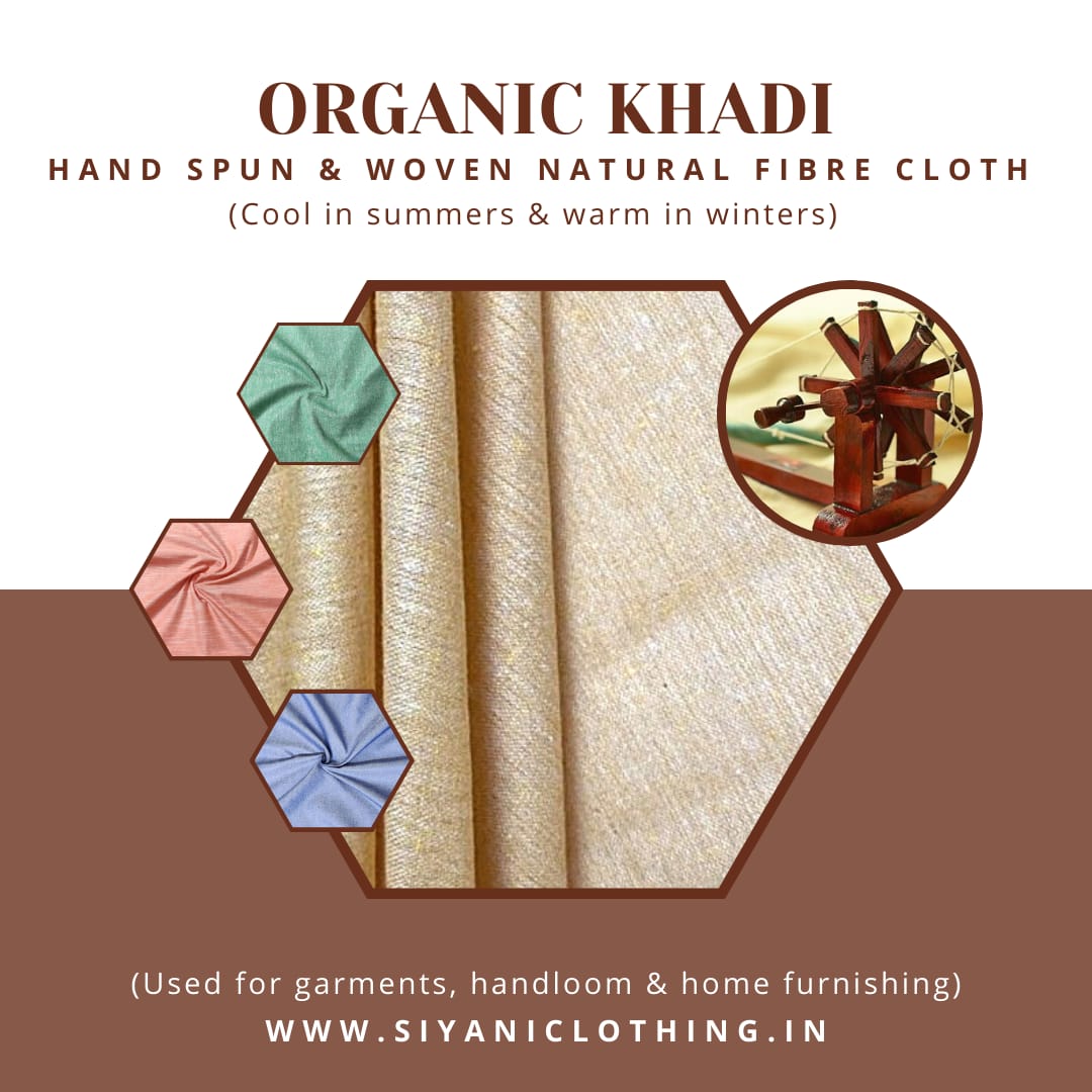 ORGANIC KHADI PLAIN FABRIC