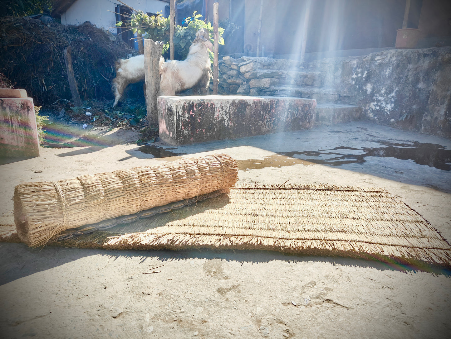 Traditional Nepalese Gundri Sleeping Mat – Handwoven Comfort for Rest and Relaxation