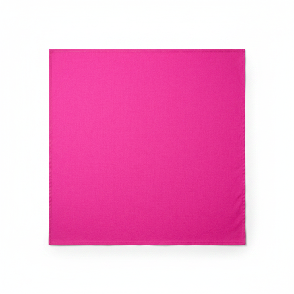 Fuchsia cotton poplin lycra fabric flat lay showing smooth fine weave texture