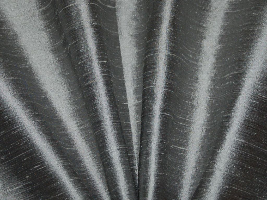 Silver Dupion Silk Fabric Siyani Clothing India