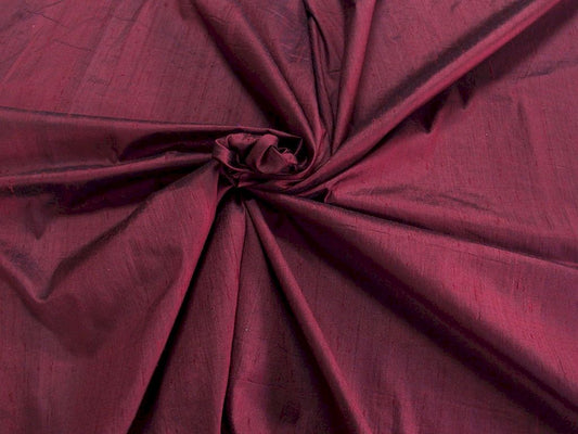 Wine Dupion Silk Fabric Siyani Clothing India