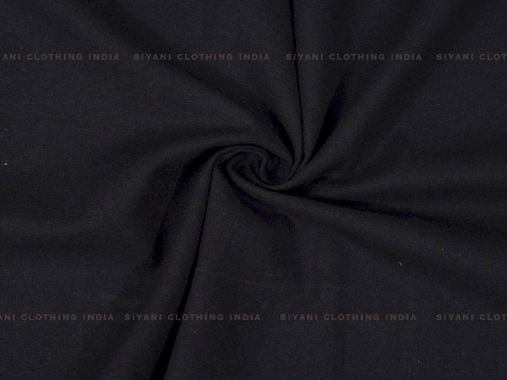 Black Cotton Flex Fabric – Siyani Clothing India