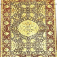 Siyani Maroon & Yellow Traditional Design Hand Knotted Carpet
