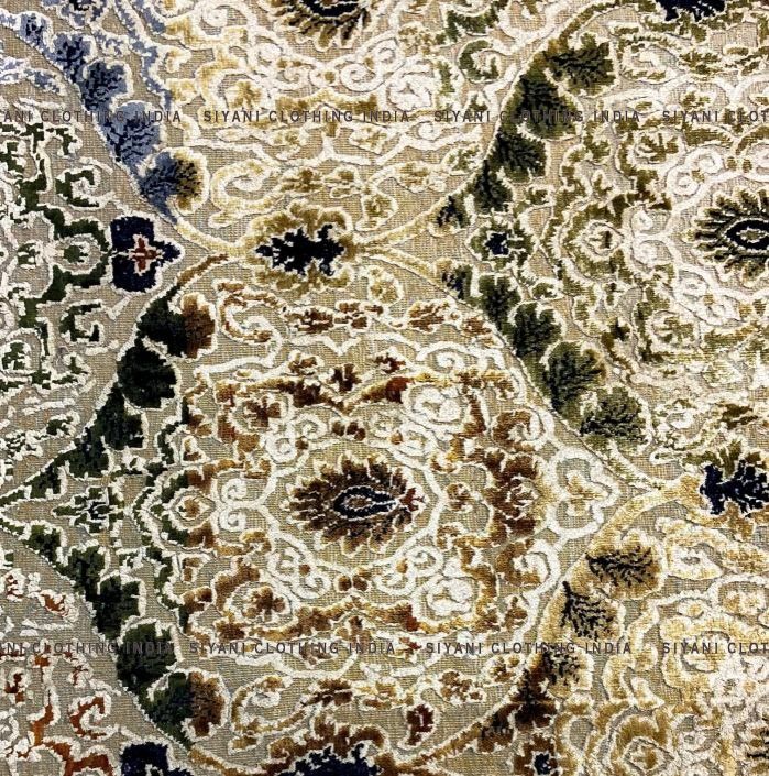 Ombre Golden Abstract Design Hand Knotted Carpet - Siyani Clothing India