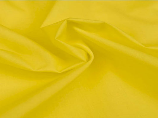 Bright Yellow Cotton Poplin Fabric Siyani Clothing India