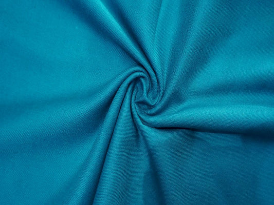 Teal Wool Fabric Siyani Clothing India