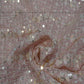 Siyani Baby Pink Sequins And Floral Embroidered Chiffon Fabric