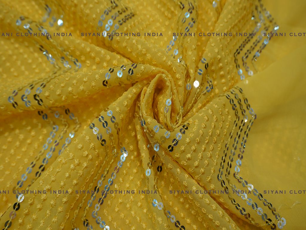 Yellow Plain Net Fabric – Siyani Clothing India