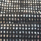 Black Mirror Embroidered Silk Fabric - Siyani Clothing India