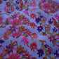 Pastel Multicolor Thread Embroidered Silk Fabric - Siyani Clothing India