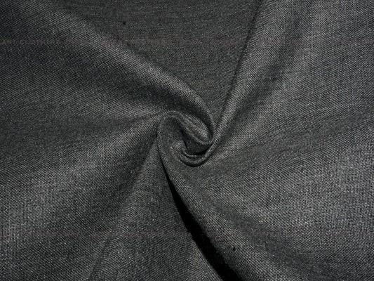 Siyani Dark Grey Cotton Spun Fabric