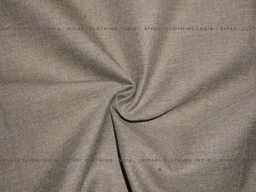 Siyani Olive Cotton Spun Fabric
