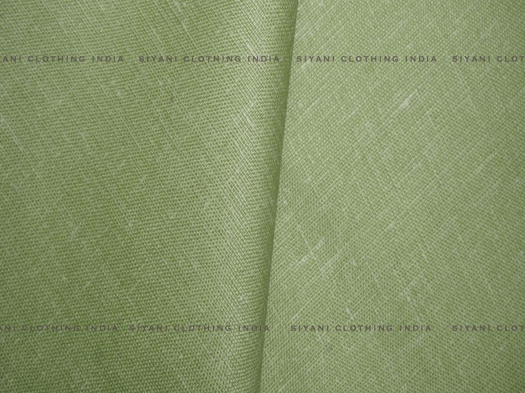 Green Poly Cotton Fabric Siyani Clothing India