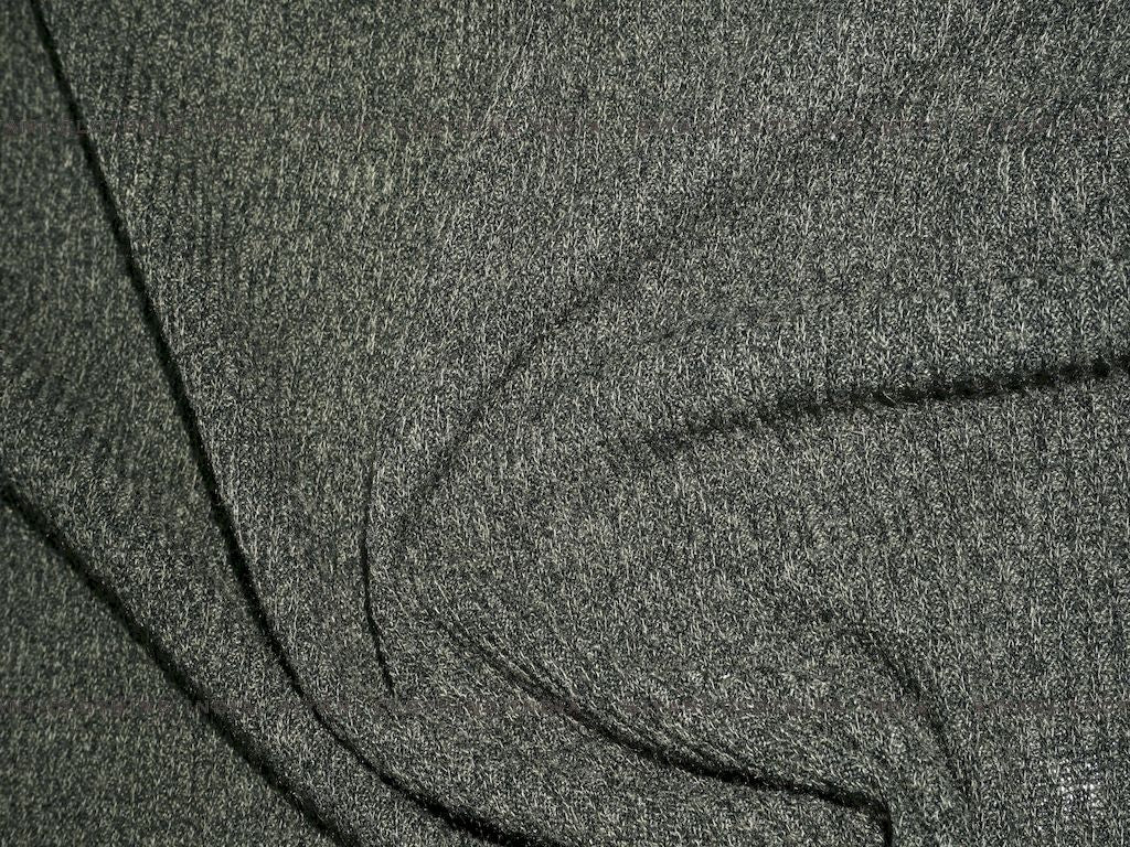 Dark Green Woven Wool Fabric - Siyani Clothing India