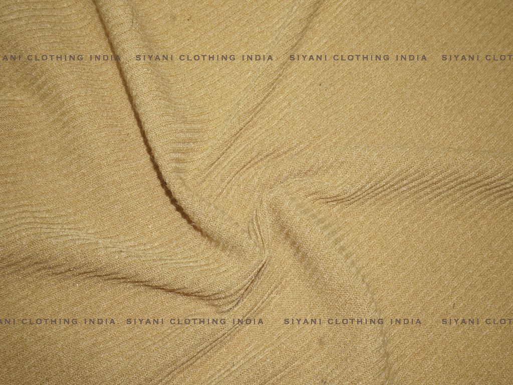 Mustard Woven Wool Fabric - Siyani Clothing India