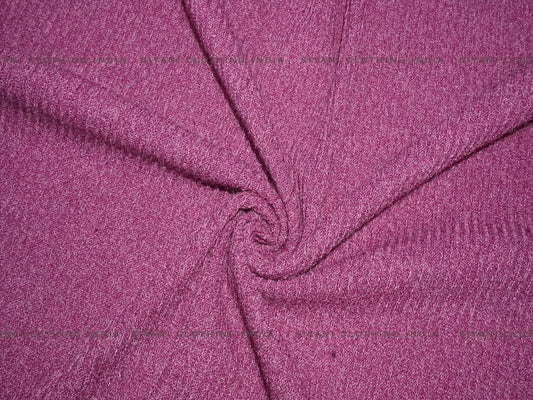 Siyani Magenta Woven Wool Fabric