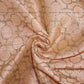 Siyani Peach Gota Embroidered Silk Fabric