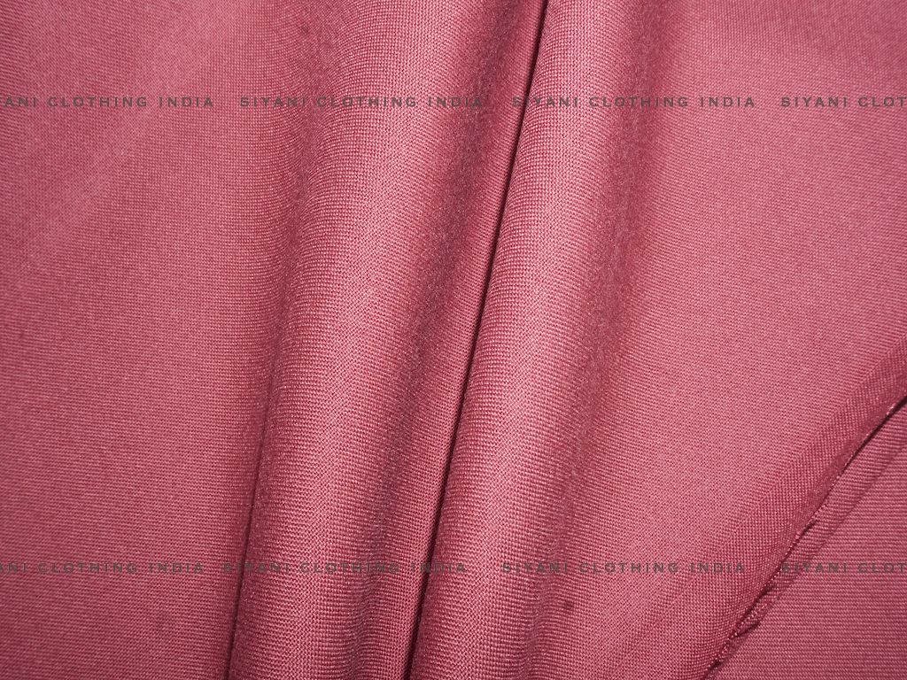Maroon Cotton Spun Fabric - Siyani Clothing India