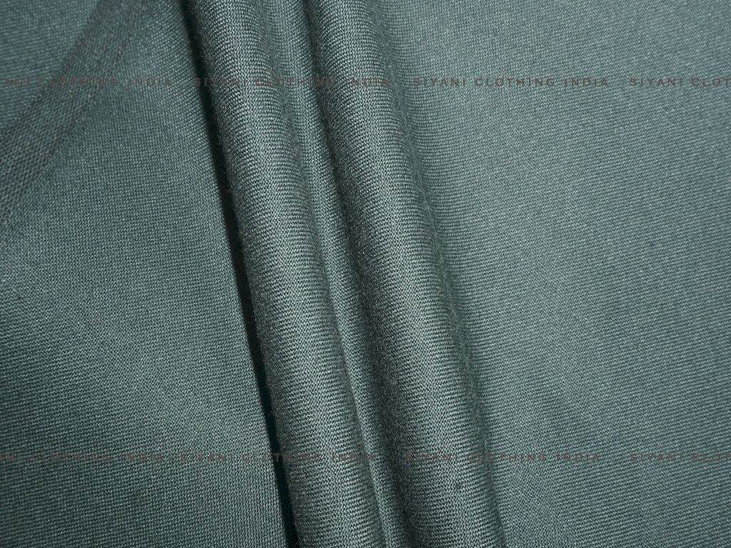 Dark Green Cotton Spun Fabric - Siyani Clothing India