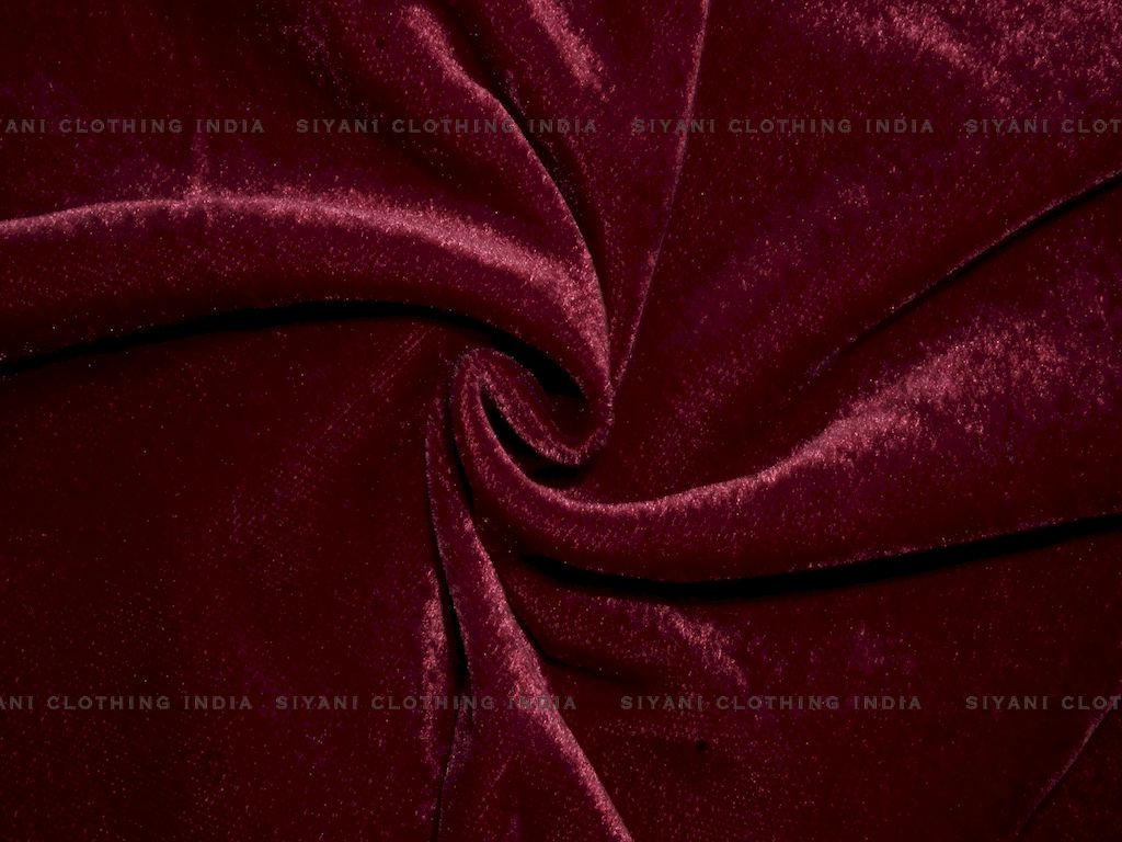 Red Solid Velvet Fabric – Siyani Clothing India