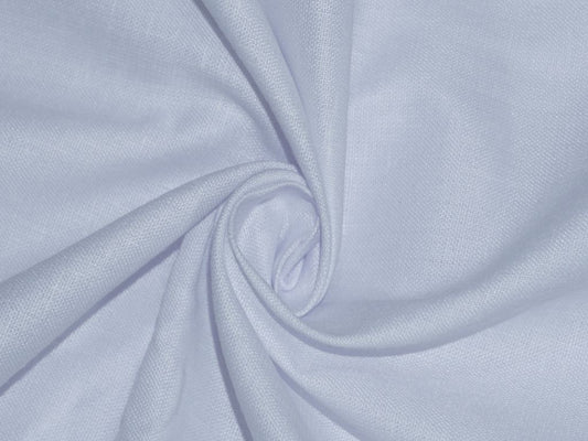 Siyani White Poly Cotton Fabric
