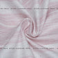 Siyani Pink With White Tetured Stripes Pattern Cotton Lurex Fabric