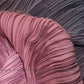Pink Multi Tone Pleated Satin Georgette Fabric - Siyani Clothing India