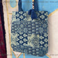 Siyani Blue Floral Pattern Handmade Sling Bag