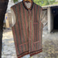 Siyani White Woven Textured Handmade Nehru Jacket