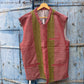Siyani Red Solid Sustainable Handloom Cotton Handmade Nehru Jacket