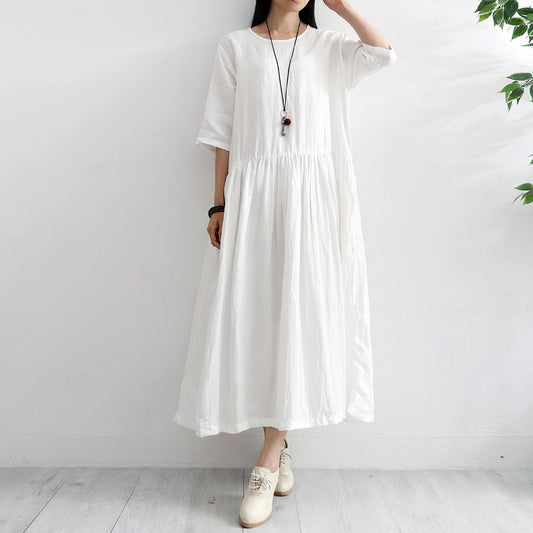 Siyani White Cotton Tunic