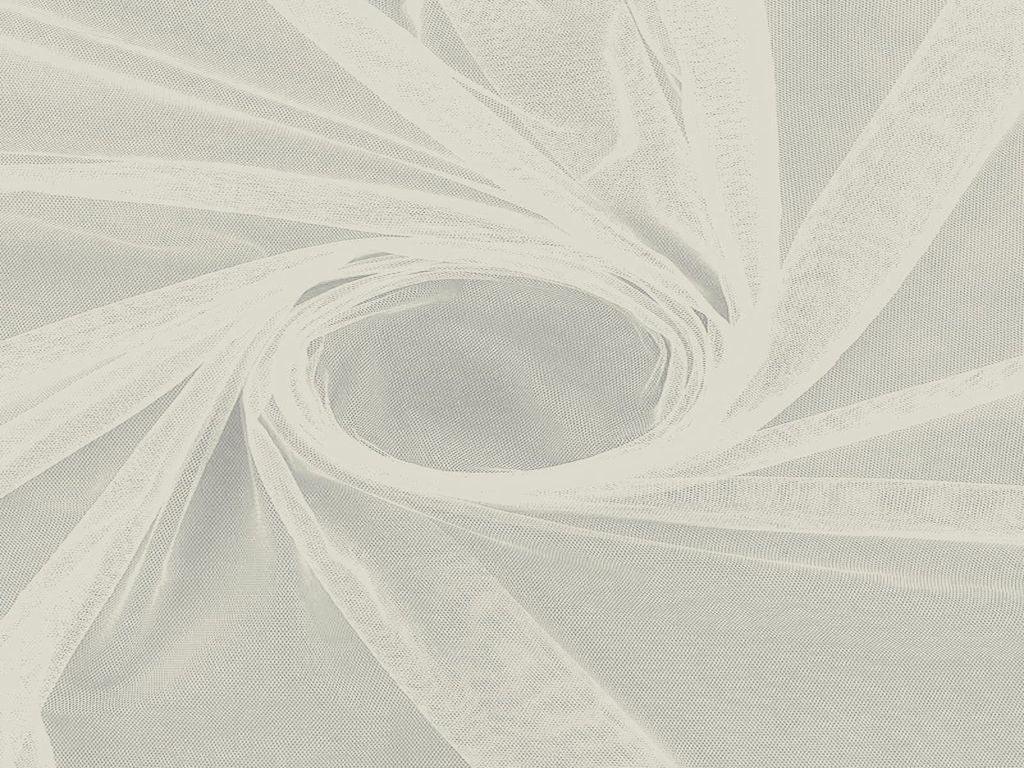 White Plain Net Fabric Siyani Clothing India