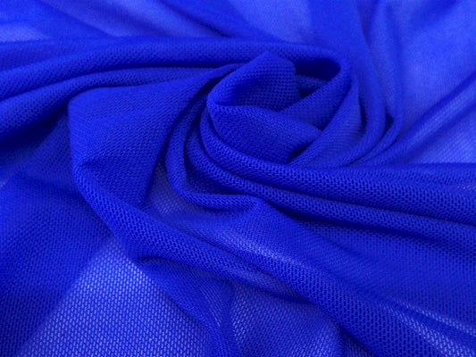 Royal Blue Plain Net Fabric Siyani Clothing India
