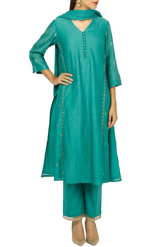 TURQUOISE KURTA SET Siyani India