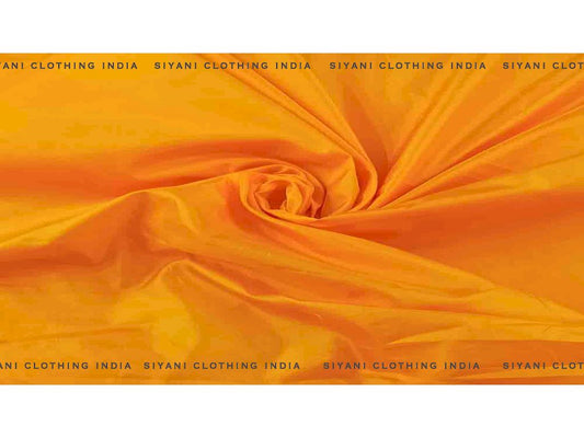 Siyani Yellow Upada Silk Fabric