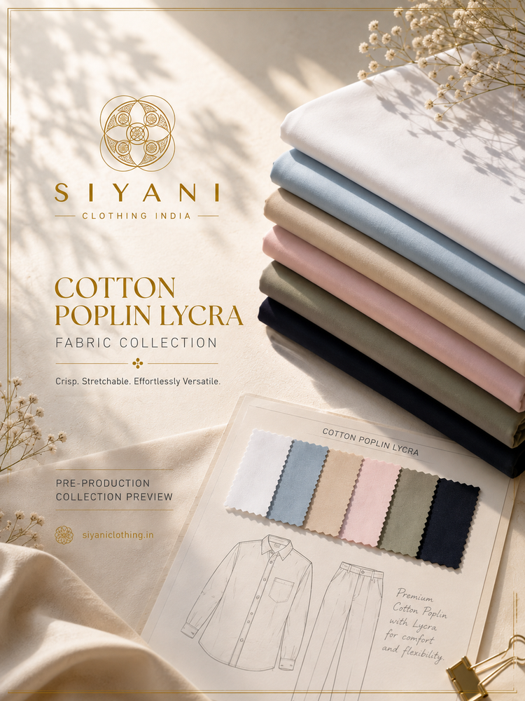 Cotton Poplin Lycra Fabric