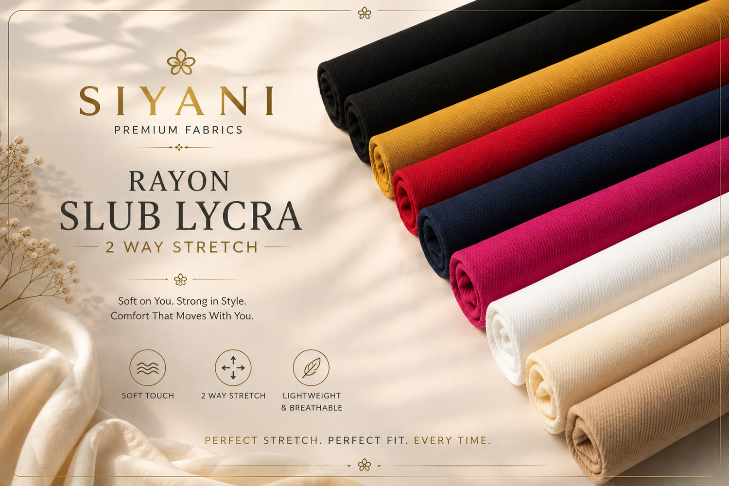 Rayon Slub Lycra Collection Cover