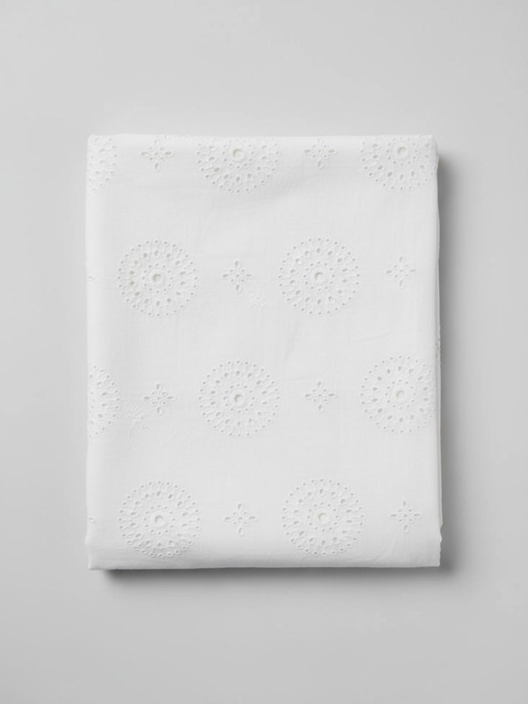 Minimal Floral Circle Hakoba Cotton Fabric