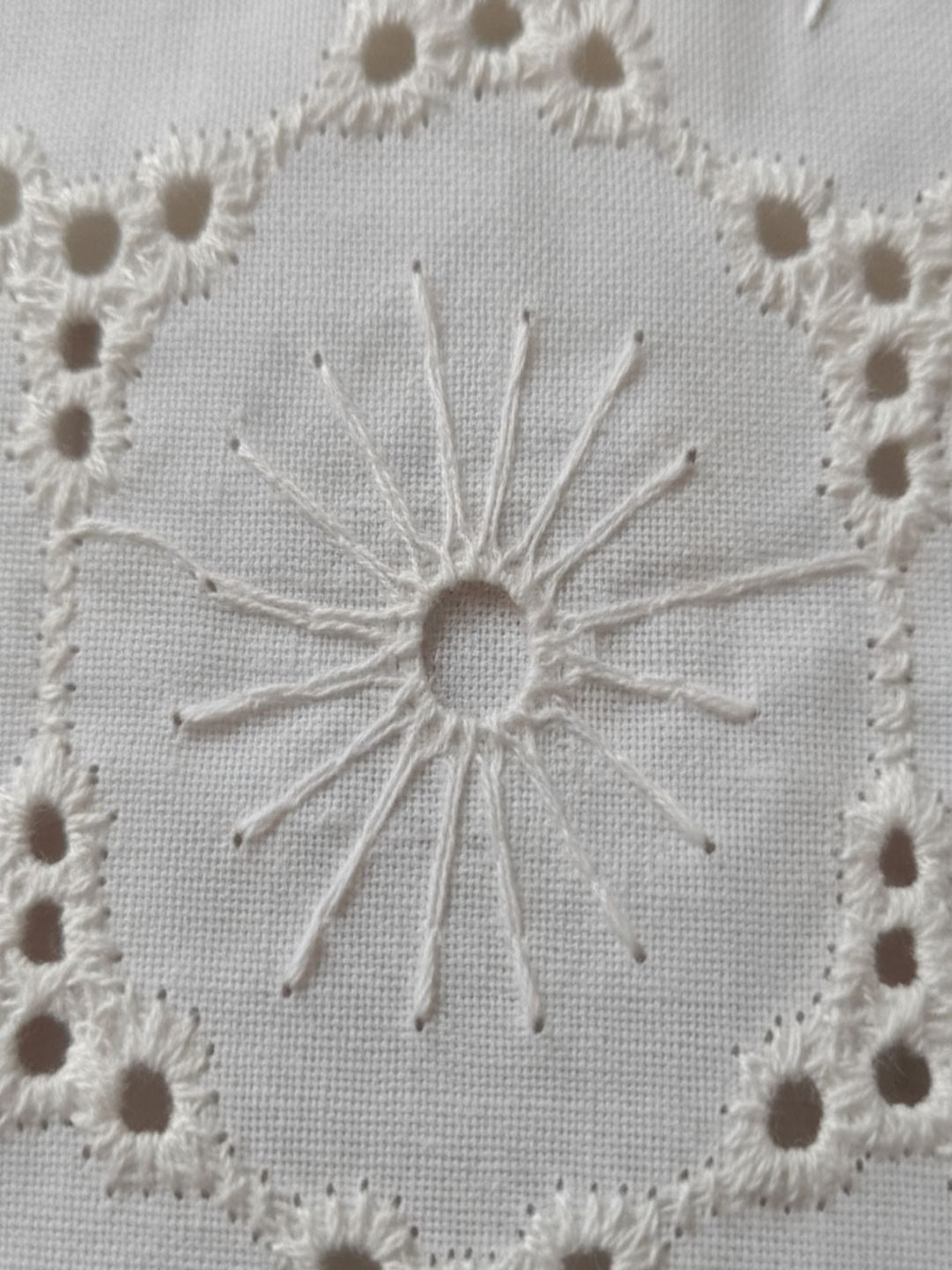 Floral pattern Schiffli Embroidered Fabric