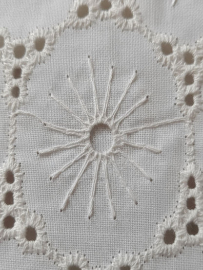 Floral pattern Schiffli Embroidered Fabric