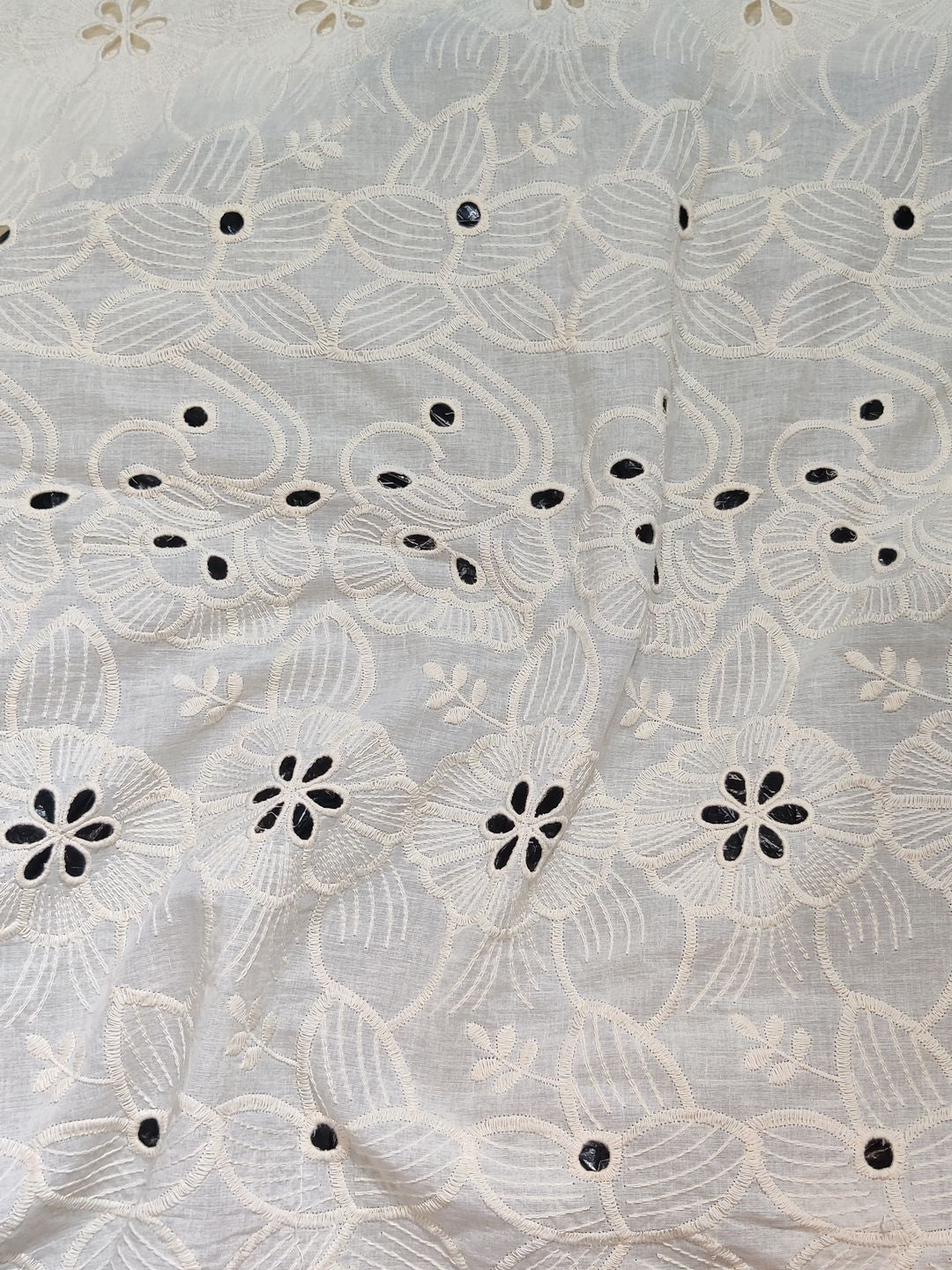 Kora Rafflesia Schiffli Embrooidered Fabric