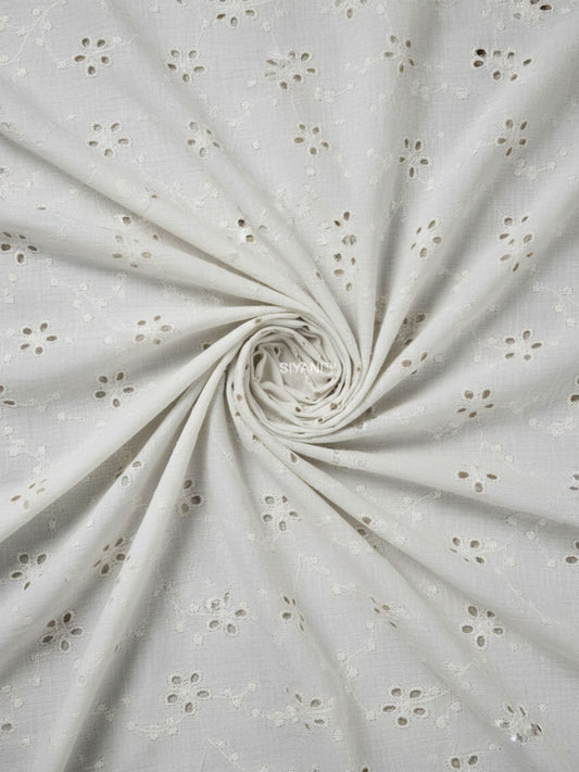 Vintage Floral Hakoba Embroidered Cotton Fabric