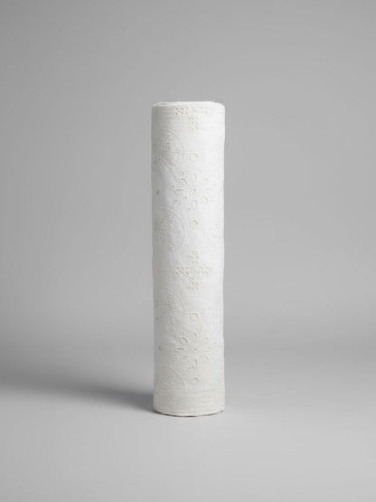 Kora dyeable Schiffli Embrooidered Fabric