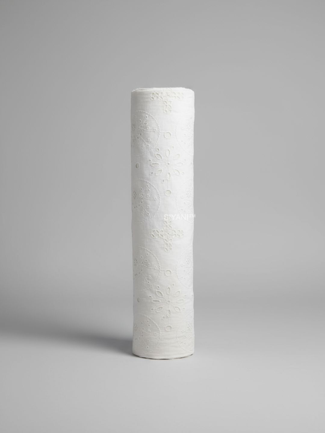 Sun & Shell Cutwork Embroidery Cotton Fabric