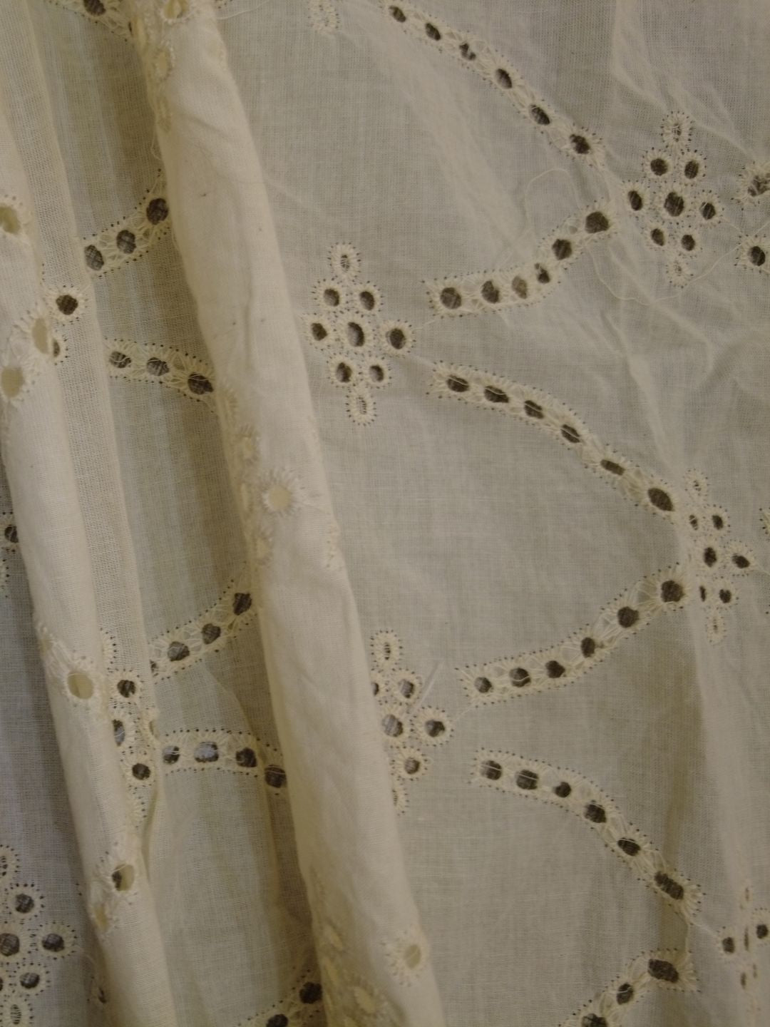 Petal flower Schiffli Embroidered Fabric