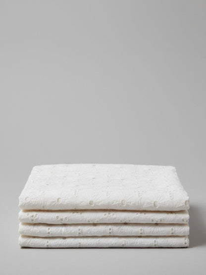 Floral pattern Schiffli Embroidered Fabric