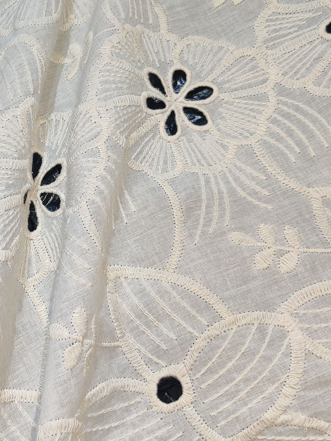 Kora Rafflesia Schiffli Embrooidered Fabric