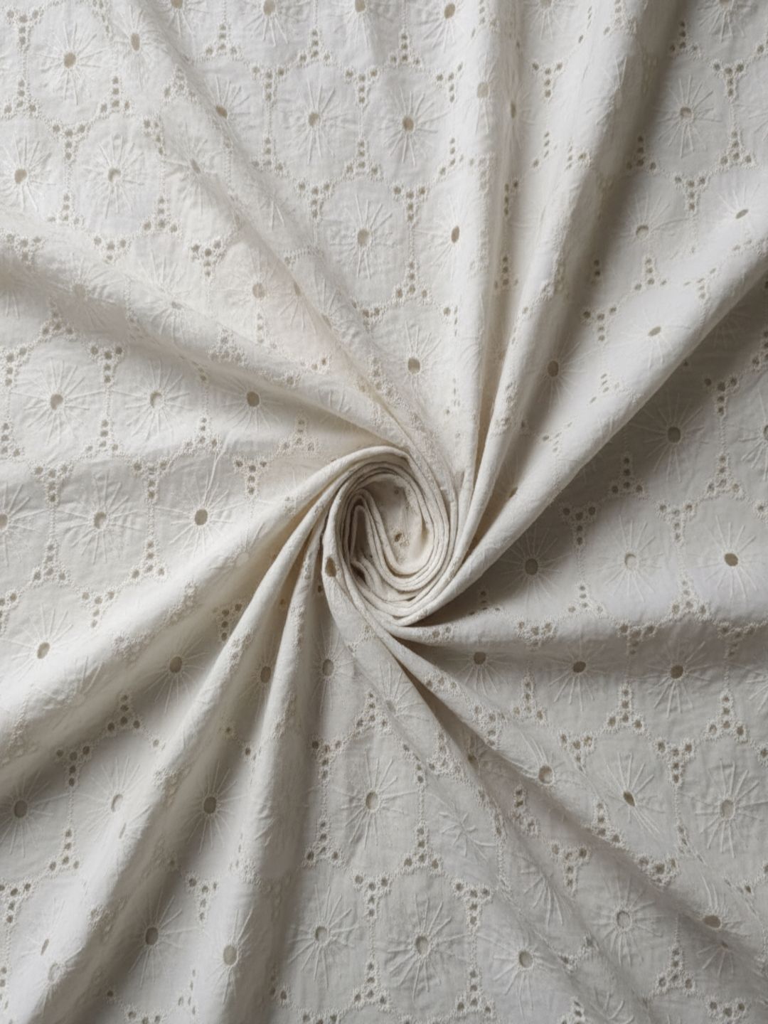 Floral pattern Schiffli Embroidered Fabric