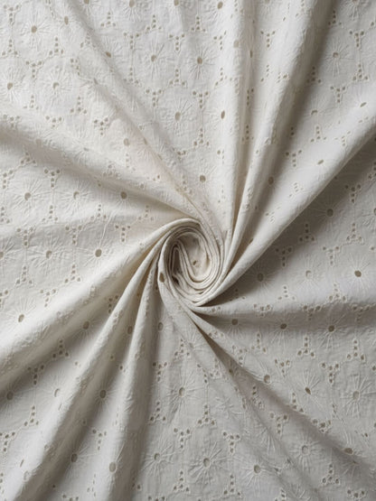 Floral pattern Schiffli Embroidered Fabric