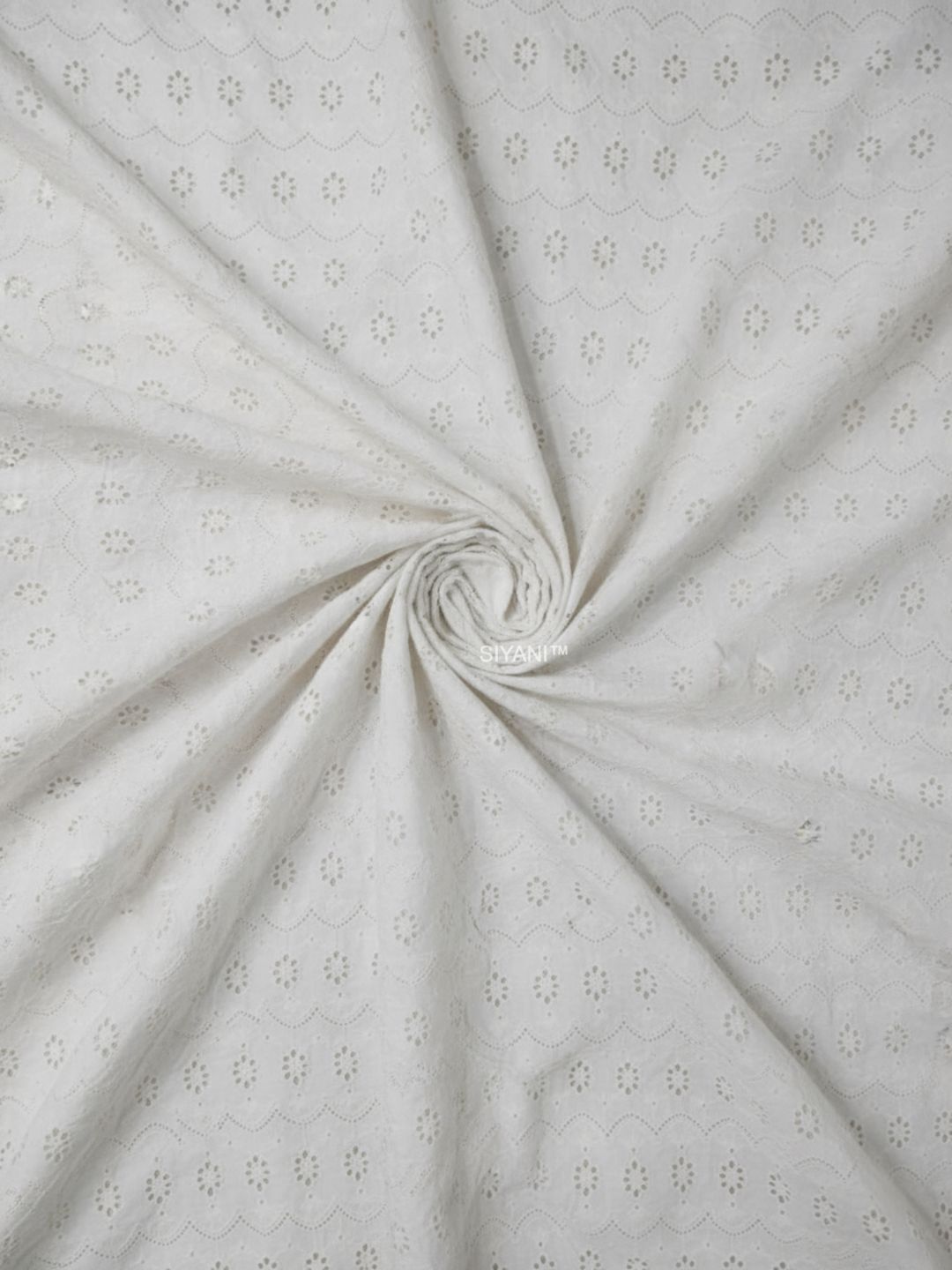 Mini Daisy Cutwork Schiffli Fabric